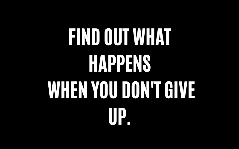 Quote about not giving up